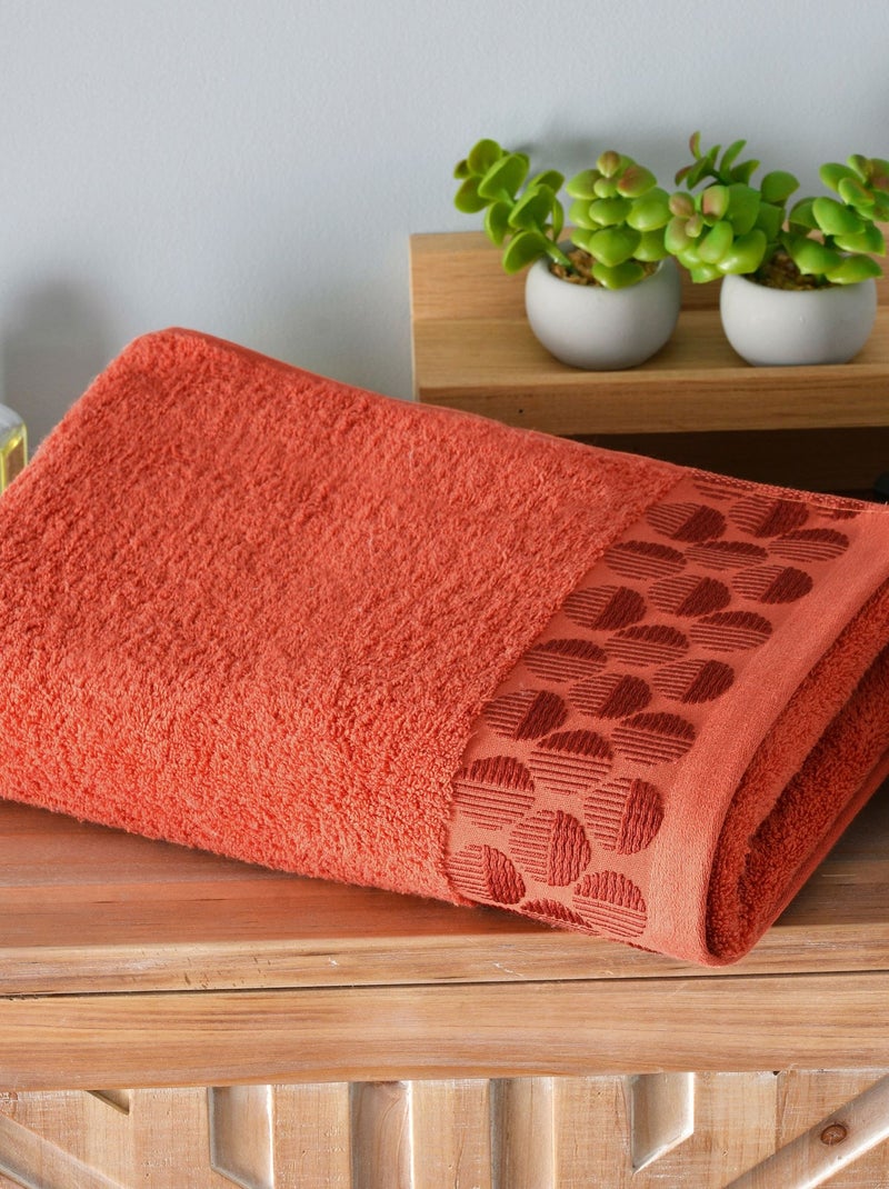 Becquet - Serviette de toilette SERVOPTIQUE en coton Terracotta - Kiabi