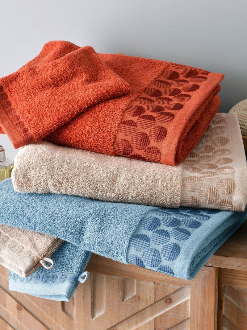 Becquet - Serviette de toilette SERVOPTIQUE en coton Terracotta - Kiabi