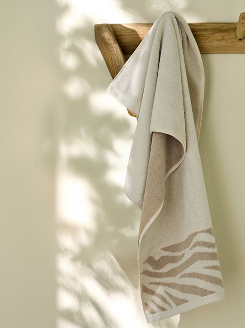 Becquet - Serviette de toilette ZEBRA en coton - Kiabi