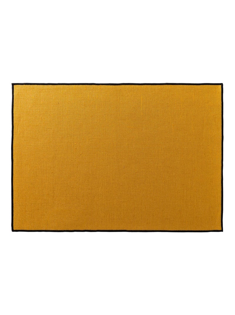 Becquet - Sets de table BORGO en lin Jaune foncé - Kiabi