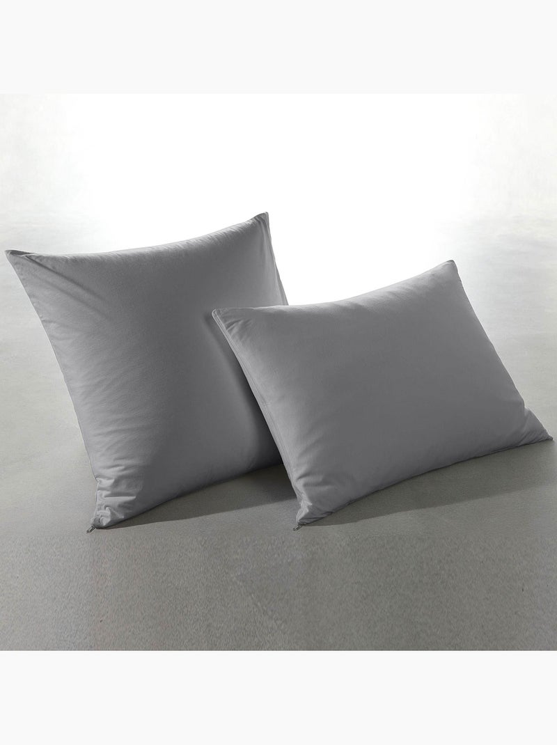 Becquet - Sous-taie oreiller JERSEY PU LYOCEL en autres Gris Argenté - Kiabi