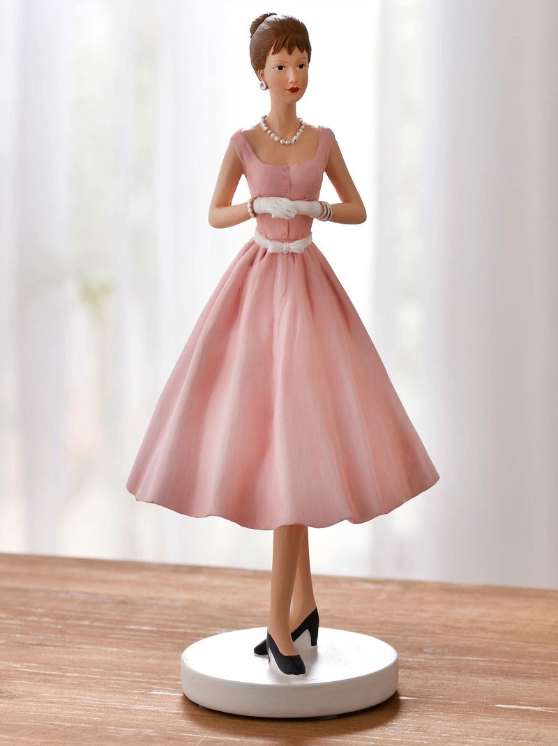 Becquet - Statuette AUDREY en résine Rose pâle - Kiabi