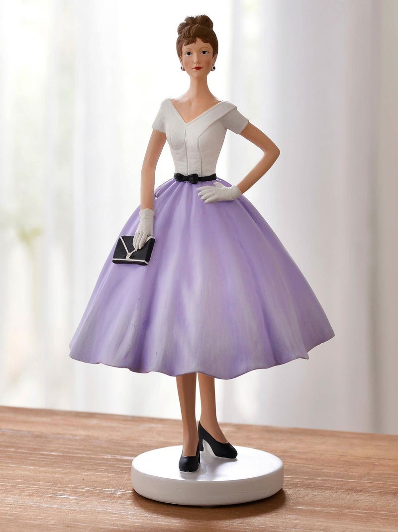 Becquet - Statuette AUDREY en résine Violet - Kiabi