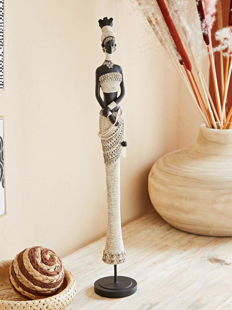 Becquet - Statuette HASNA en résine Ecru - Kiabi