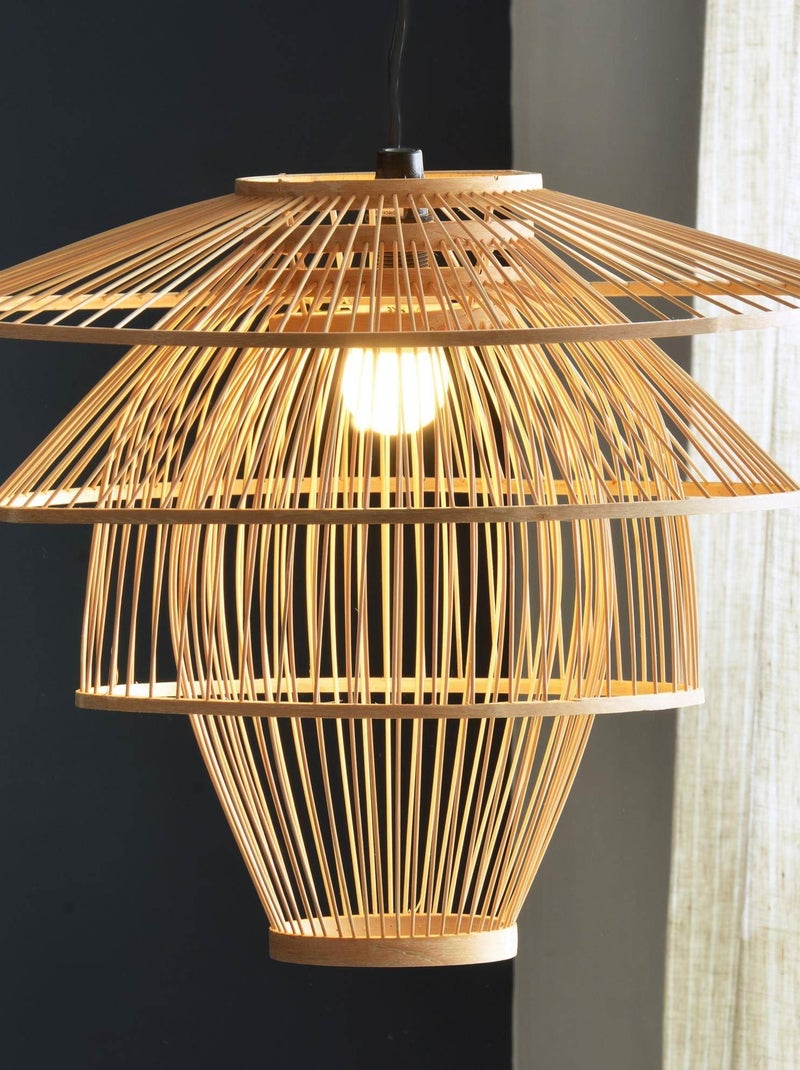 Becquet - Suspension YEONG en bois Beige - Kiabi