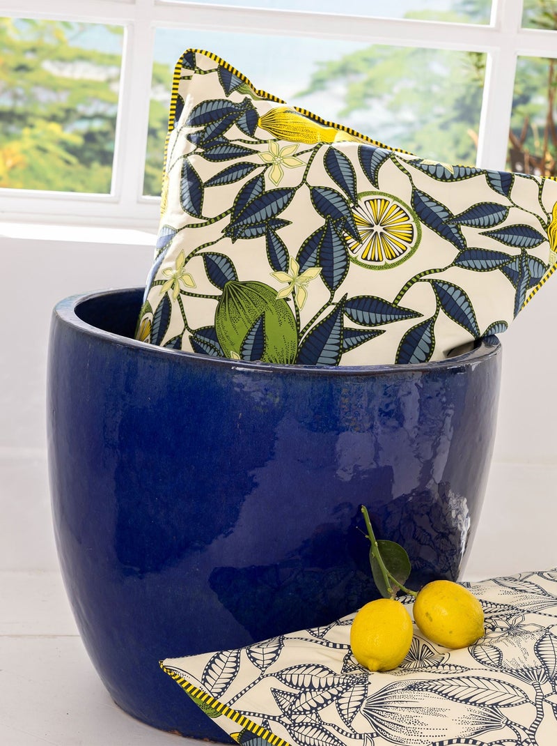 Becquet - Taie sac CITRONNADE en coton Jaune citron - Kiabi