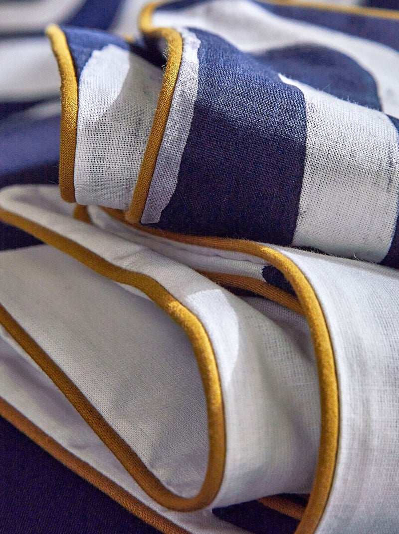 Becquet - Taie sac DEFERLANTE en coton Bleu marine - Kiabi