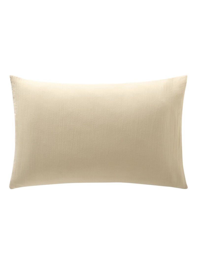 Becquet - Taie sac DOUBLE GAZE en coton Beige - Kiabi