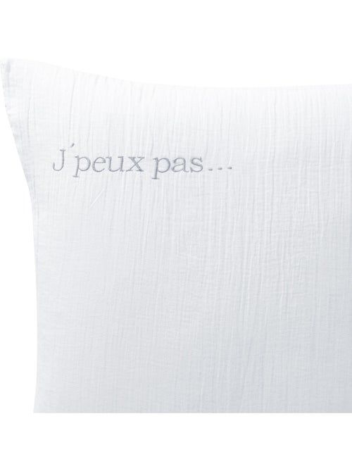 Becquet - Taie sac DOUBLE GAZE en coton - Kiabi