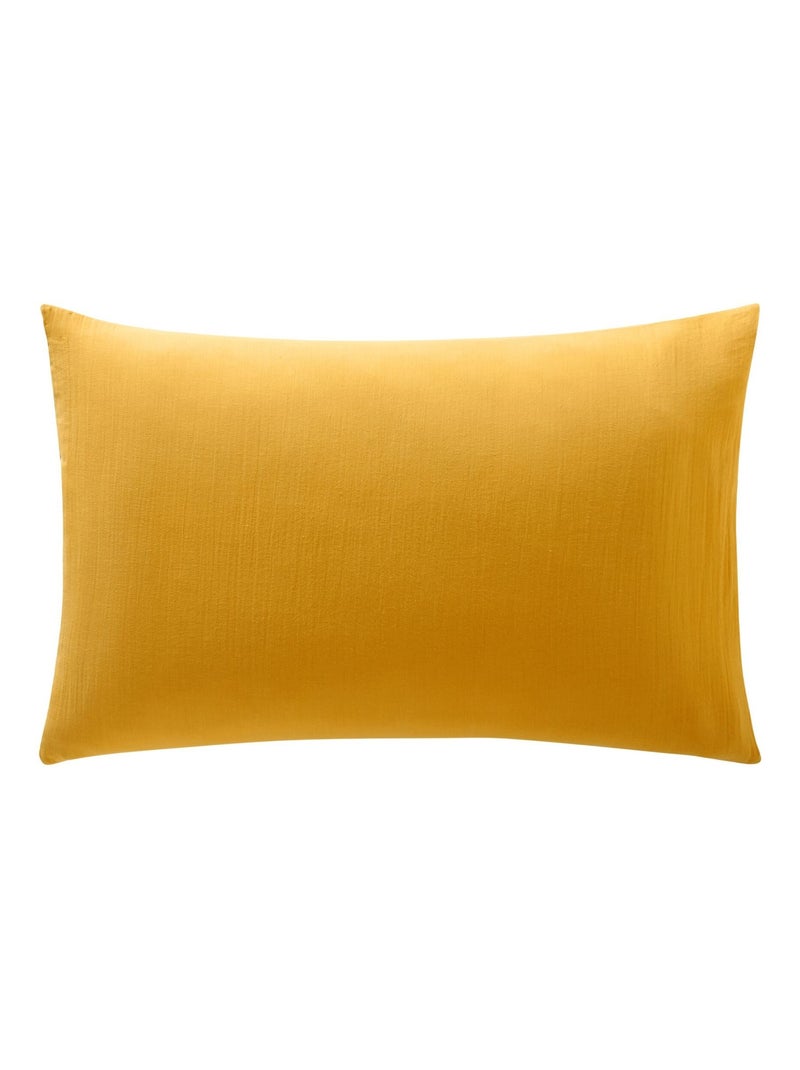 Becquet - Taie sac DOUBLE GAZE en coton Jaune - Kiabi