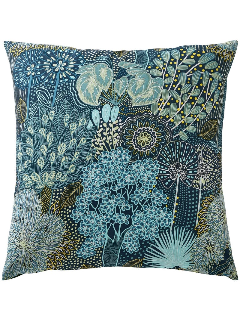 Becquet - Taie sac FORET MARINE en coton Bleu Vert - Kiabi