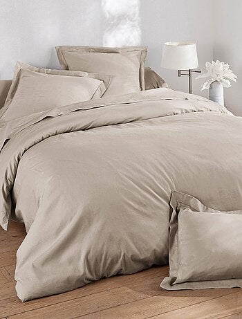 Becquet - Taie sac Gamme unie lin prélavé en lin