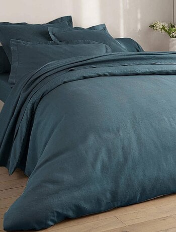 Becquet - Taie sac Gamme unie lin prélavé en lin