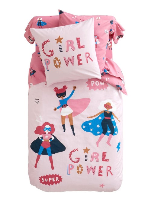 Becquet - Taie sac GIRL POWER en coton - Kiabi