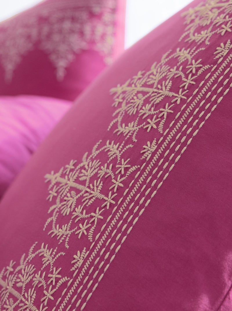 Becquet - Taie sac LAURINE en coton Rose fushia - Kiabi