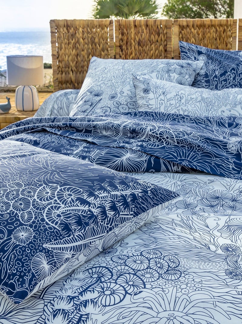 Becquet - Taie sac LES PROFONDEURS en coton Bleu marine - Kiabi