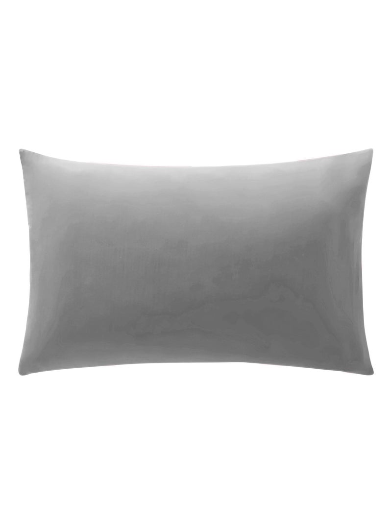 Becquet - Taie sac POLYCOTON UNI LAURÉAT en coton Gris Argenté - Kiabi