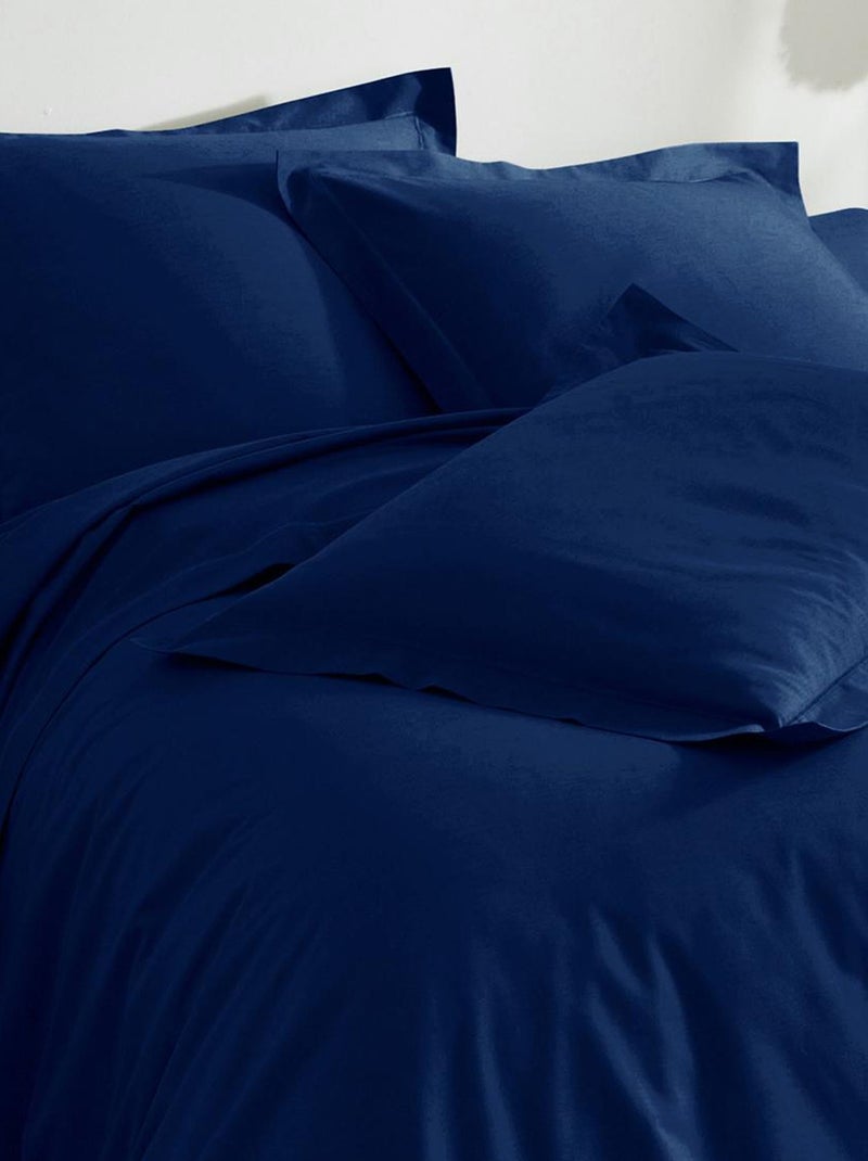 Becquet - Taie sac POLYCOTON UNI LAURÉAT en coton Indigo - Kiabi