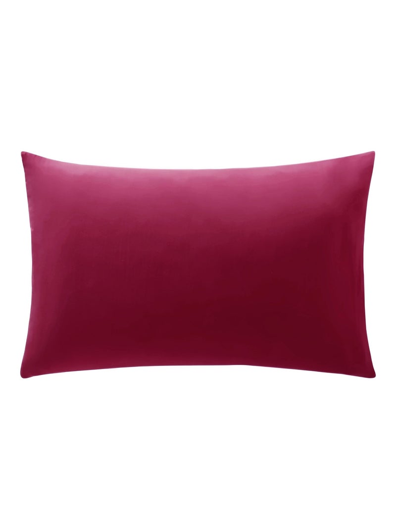 Becquet - Taie sac POLYCOTON UNI LAURÉAT en coton Rose foncé - Kiabi