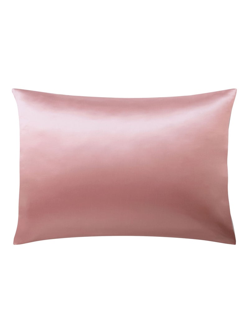 Becquet - Taie sac SOIE DE MURIER en coton Rose - Kiabi