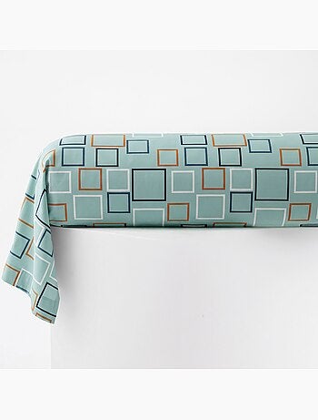 Becquet - taie traversin bibus bleu en coton