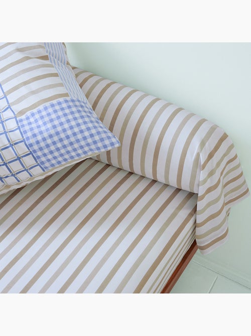 Becquet - Taie traversin BLUBEIGE en coton - Kiabi