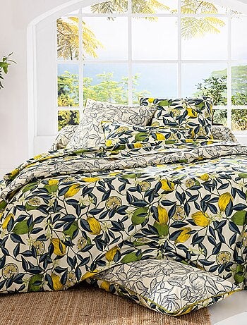 Becquet - Taie traversin CITRONNADE en coton