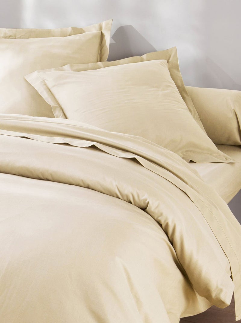 Becquet - Taie traversin COTON UNI LAURÉAT en coton Beige sable - Kiabi