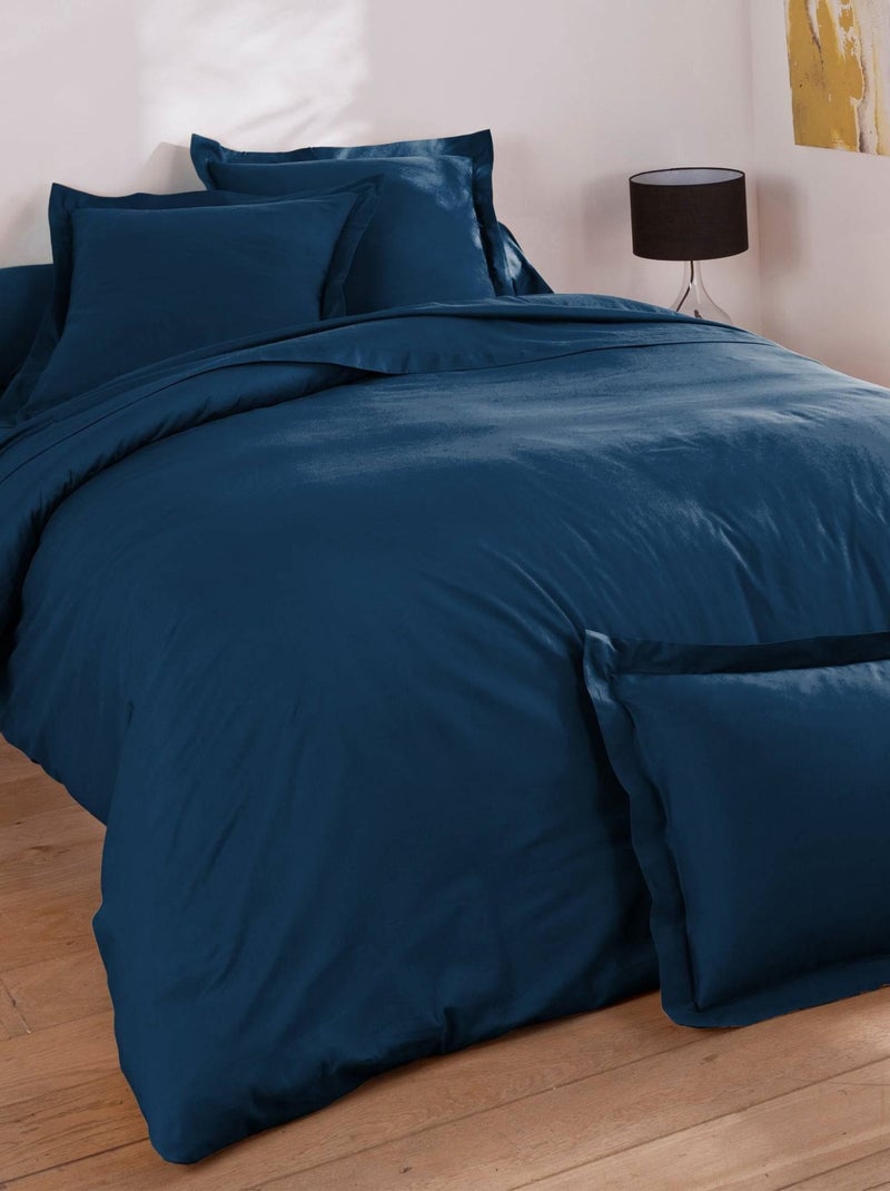 Becquet - Taie traversin COTON UNI LAURÉAT en coton Bleu marine - Kiabi