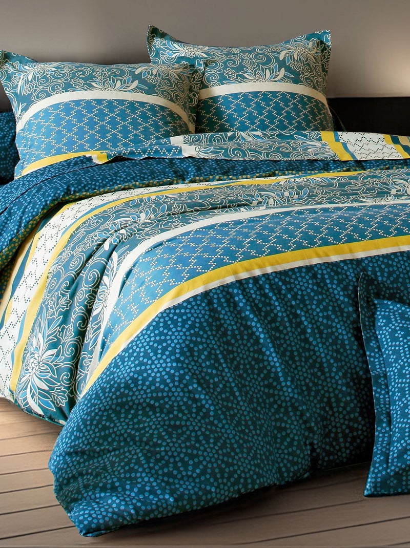 Becquet - Taie traversin CUZCO en coton Bleu - Kiabi