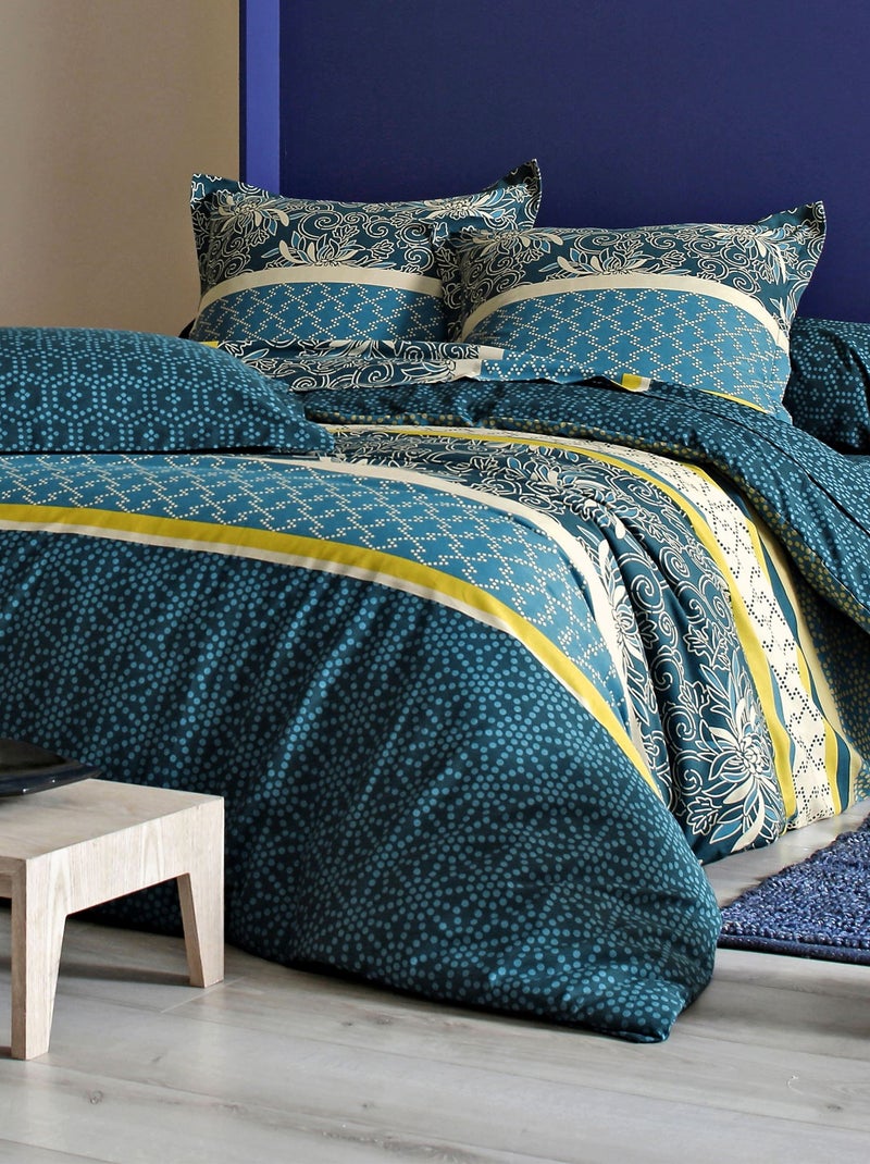 Becquet - Taie traversin CUZCO POLYCOTON en coton Bleu - Kiabi