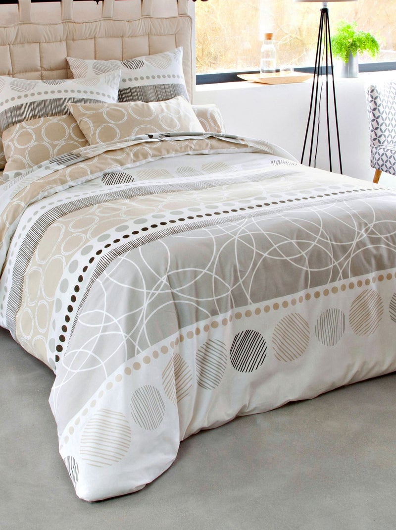 Becquet - Taie traversin EXPRESSO POLYCOTON en coton Beige - Kiabi