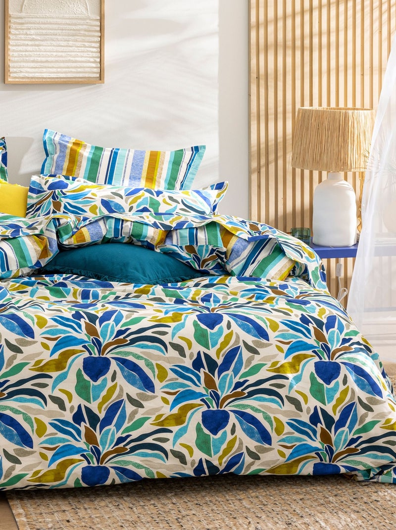 Becquet - Taie traversin FESTIVE en coton Bleu - Kiabi