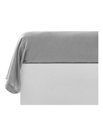 Becquet - Taie traversin Gamme unie lin prélavé en lin