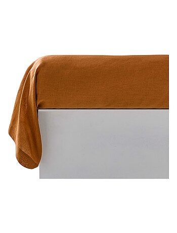 Becquet - Taie traversin Gamme unie lin prélavé en lin