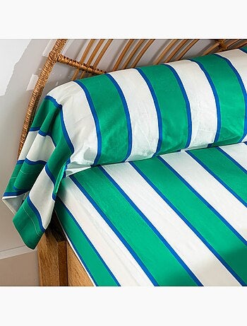 Becquet - Taie traversin GREEN SPRING en coton
