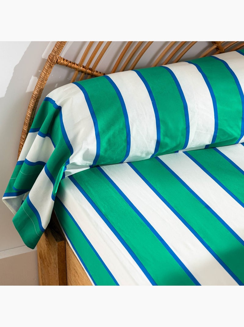 Becquet - Taie traversin GREEN SPRING en coton Vert - Kiabi