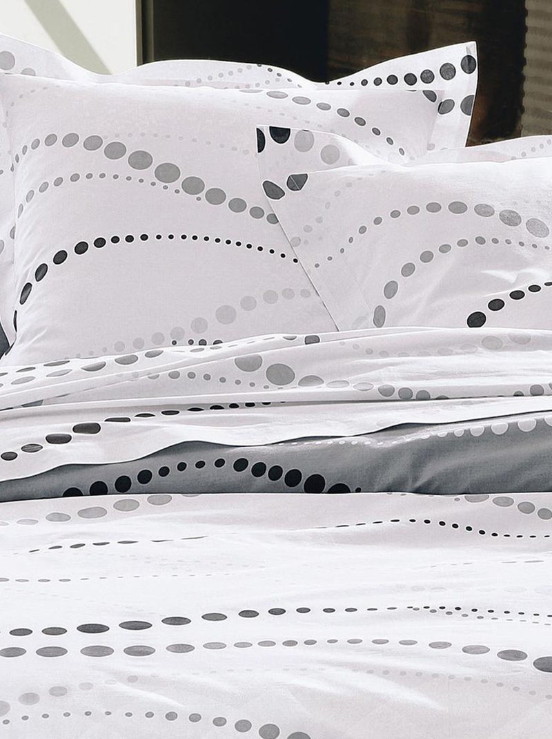 Becquet - Taie traversin ONDES en coton Blanc - Kiabi