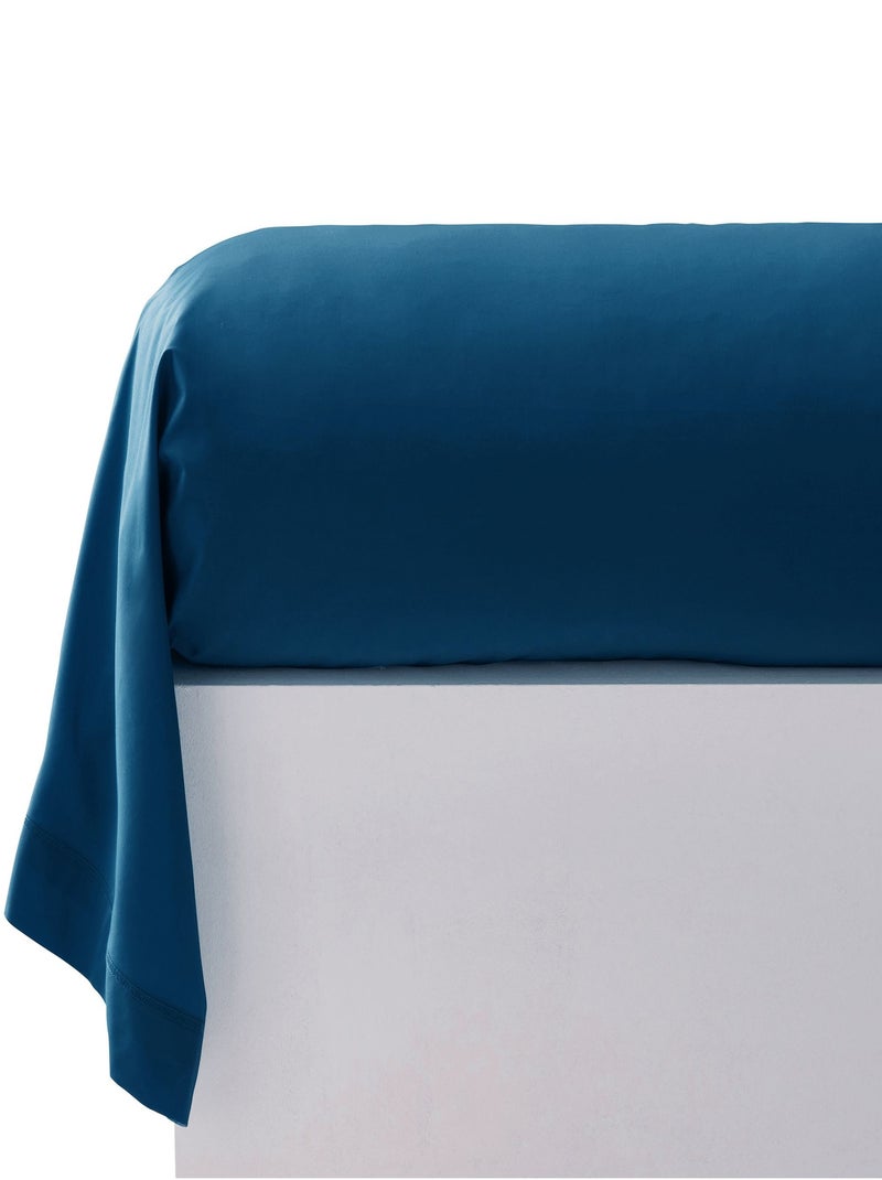Becquet - Taie traversin PERCALE 2015 en coton Bleu nuit - Kiabi