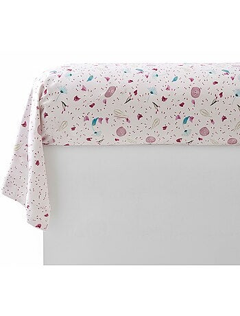 Becquet - Taie traversin ROSE MENTHOL en coton
