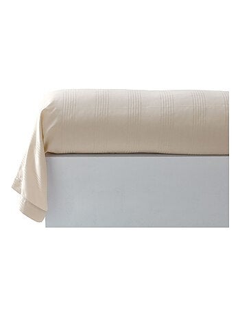 Becquet - Taie traversin SATIN RAYE/UNI en coton