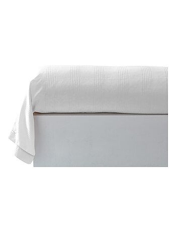 Becquet - Taie traversin SATIN RAYE/UNI en coton