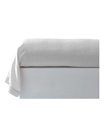 Becquet - Taie traversin SATIN RAYE/UNI en coton