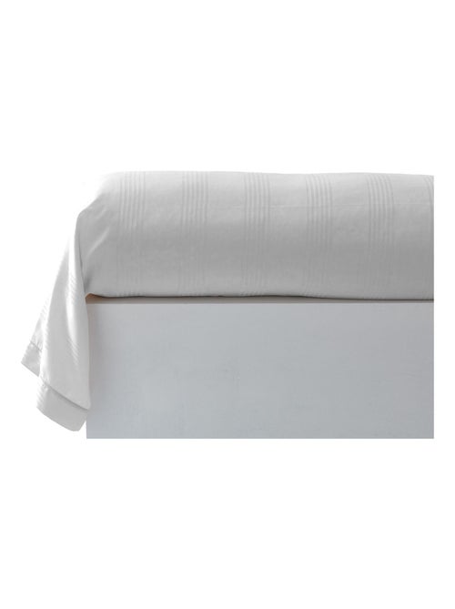 Becquet - Taie traversin SATIN RAYE/UNI en coton - Kiabi