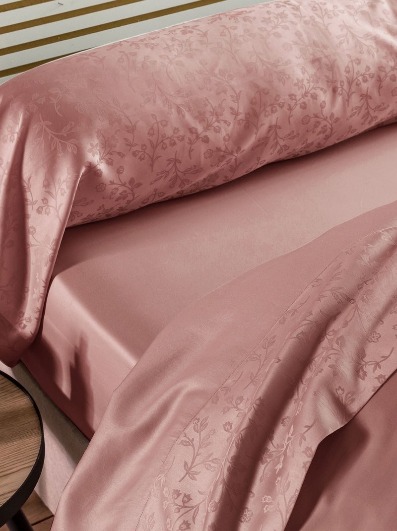 Becquet - Taie traversin SUZANNA en coton Rose pâle - Kiabi