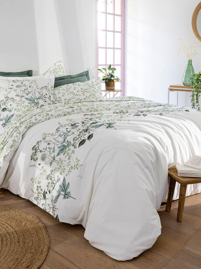 Becquet - Taie traversin VERONIKA en coton Vert - Kiabi