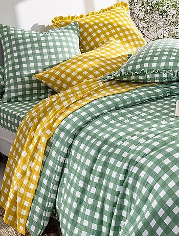 Becquet - Taie traversin VICHY en coton