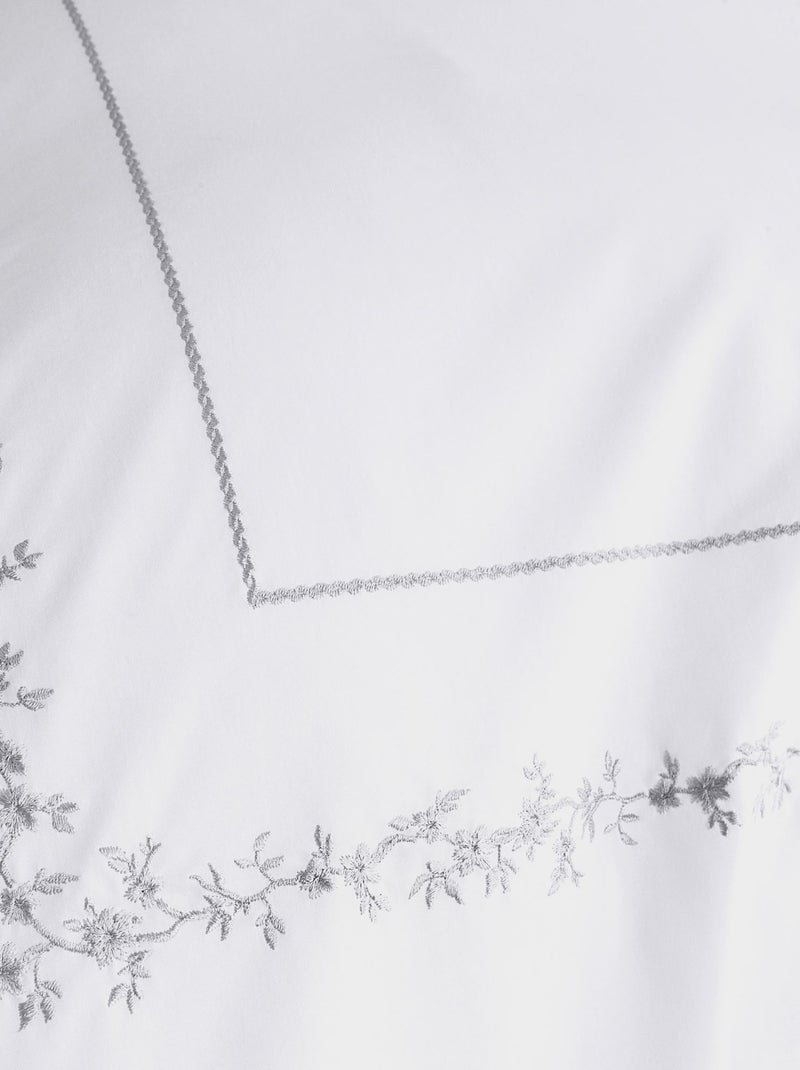 Becquet - Taie volant ADELE en coton Blanc - Kiabi