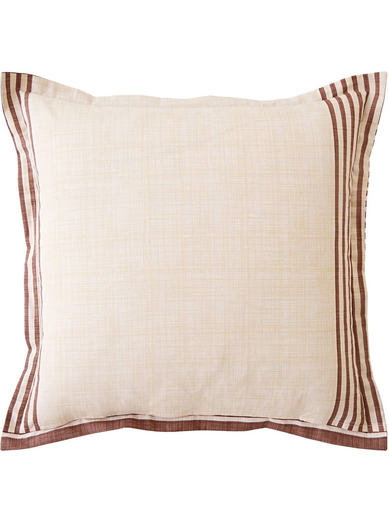 Becquet - taie volant baignade en coton Marron cappuccino - Kiabi