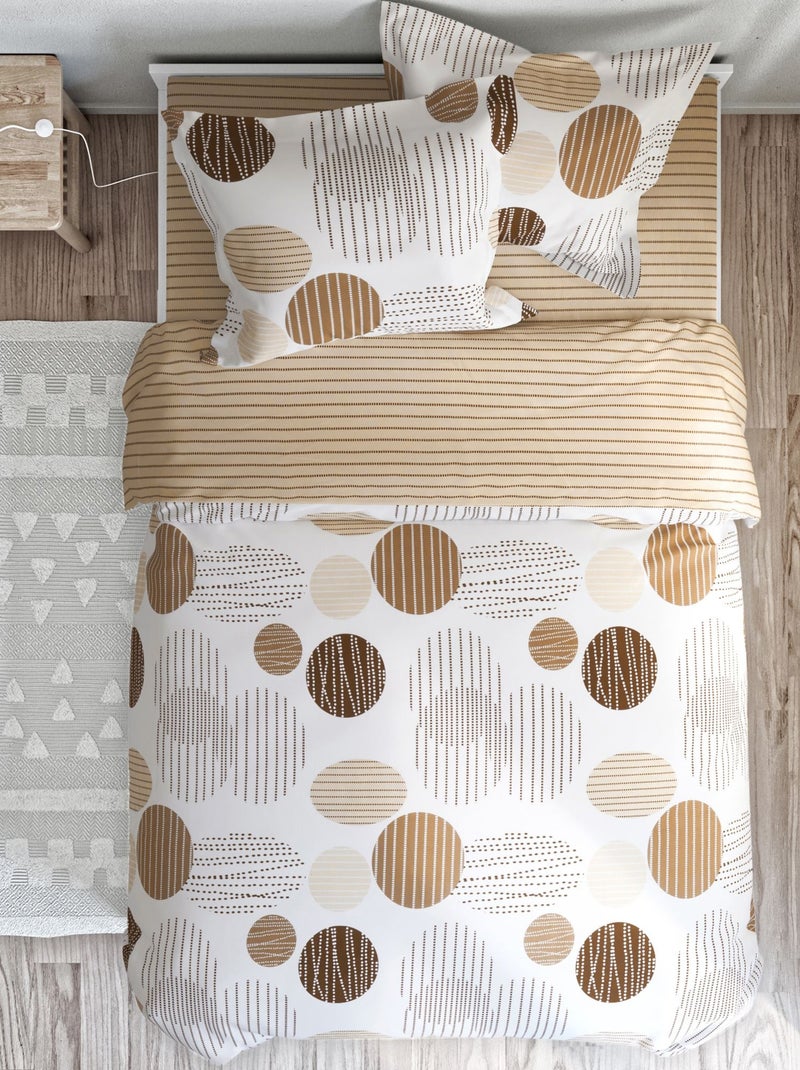 Becquet - Taie volant BAXLEY en coton Beige - Kiabi